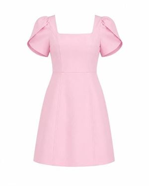 Girl In Mind Reeve Square Neck Mini Dress Baby - Pink