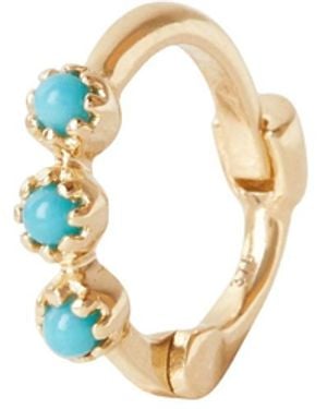 Zohreh Mini Trilogy Huggie Hoop Earring 9K - Metallic