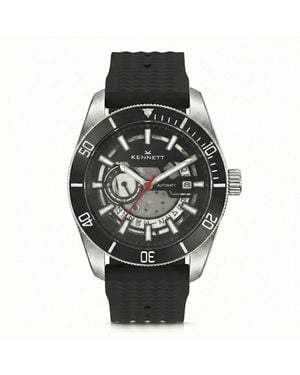 Kennett Watches & Accessories Viktor Automatic Watch Fkm Waffle Strap - Black
