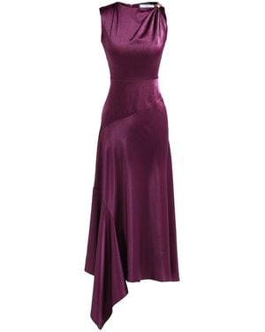 Tuva Collection Modern Heritage Ring Dress-Burgundy - Purple