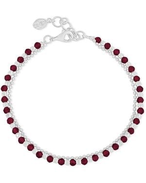 Dower & Hall Garnet Orissa Bracelet - Metallic