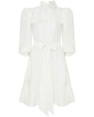 Lisa The Label Le Jardin Short Plumerella Dress - White