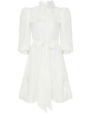 Lisa The Label Le Jardin Short Plumerella Dress - White
