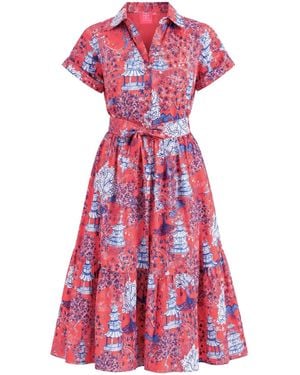 Just Darviny Kristina Dress Shanghai - Pink