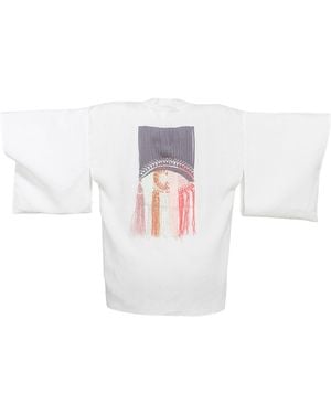 GeeGee Collection Third Eye Hemp Kimono - White