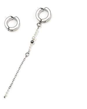Kirei Riot Ear Cuff – Stainless Steel & Shell Pearls - White