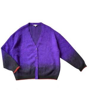 Arto. I Found Light Premium Brushed Mohair Cardigan - Purple