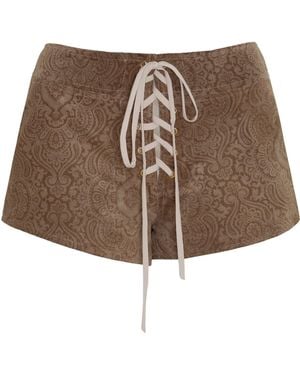 Paloma Lira Antique Shorts - Brown