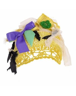 Miro Misljen Sunlit Patchwork Crochet Headpiece - Yellow