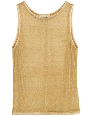 Paloma Lira Shimmery Tank Top - Yellow