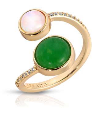 Leeada Jewelry Penelope Wrap Ring - Green