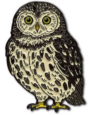 Make Heads Turn Enamel Pin Pygmy Owl - Green