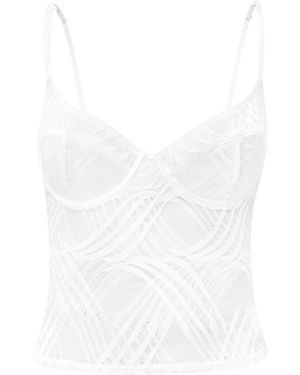 OW Collection Kayla Lace Top - White