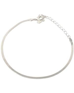 Sophelia Sterling Everyday Herringbone Chain Bracelet - Metallic