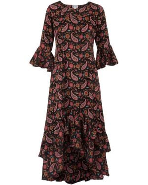 At Last Victoria Midi Dress - Brown