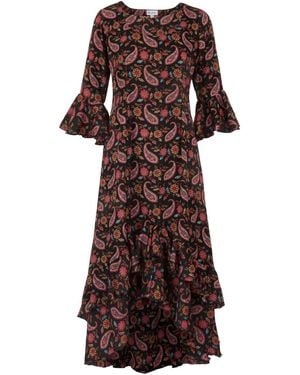 At Last Victoria Midi Dress - Brown