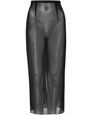 LAHIVE Jess Sheer Mesh Slip - Grey