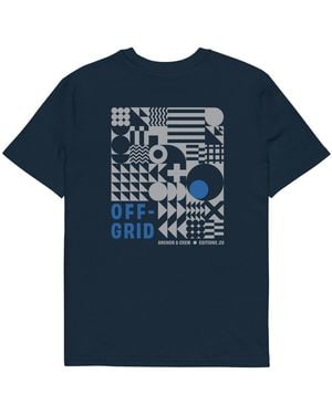 Anchor and Crew Twenty Off-Grid Editions Organic Cotton T-Shirt - Blue