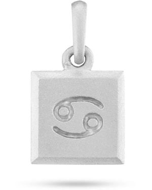 7879 Cancer Zodiac Pendant - White