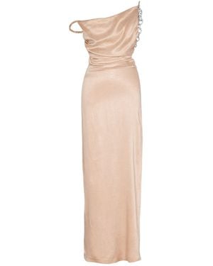 By Felizia Neutrals Zaia Off-Shoulder Maxi Dress - Natural