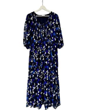 Mercy Delta Romsey Dress Pina Colada Midnight - Blue
