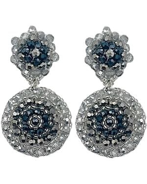 Fairchild Baldwin Amelia Crystal Earrings - Blue