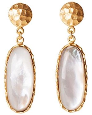 Christina Greene Mini Drop Earrings - Metallic
