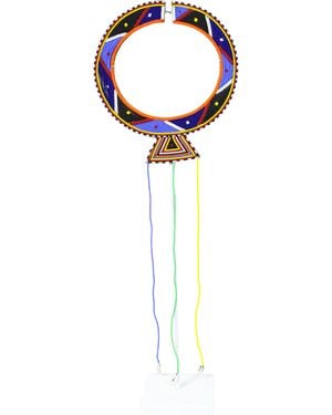 Botanical Boys Kenya Maasai Beaded Necklace - Blue