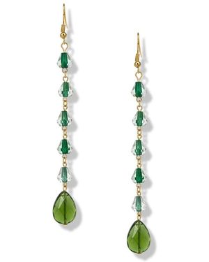Jaredjamin Holly Quartz Dangle Hook Earrings - Metallic