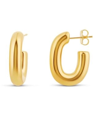 SHYMI U Shaped Hoop Earrings - Metallic