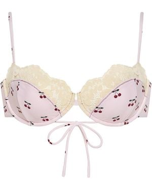 Montce Cherries Lena Bikini Top - Pink