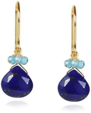 MOUNIR LONDON Lapiz Earrings - Blue