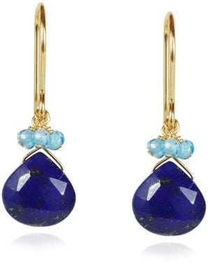 MOUNIR LONDON Lapiz Earrings - Blue