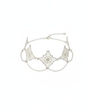 Raxada Enchanted Rhombus Choker - Metallic