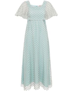 Lisa The Label Venetian Dress Long - Blue
