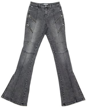 Circular Path Zelda Zipper Jean - Grey