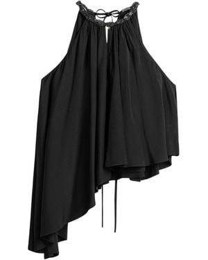 Nocturne Embellished Halter Blouse - Black