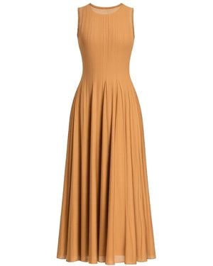 Tantra Spain Sl Neutrals Long Sleeveless Dress - Metallic