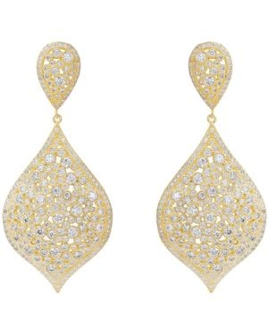 LÁTELITA London Arabian Nights Clip On Drop Earrings - Metallic