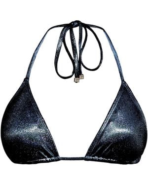 Enez Swim Nova Triangle Bikini Top - Blue