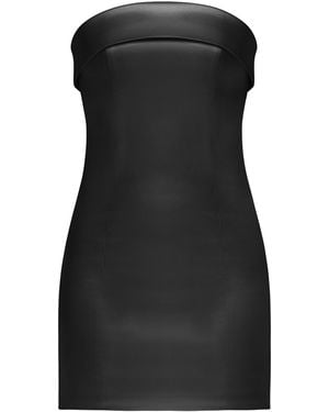 Tia Dorraine Romantic Allure Satin Mini Dress – - Black