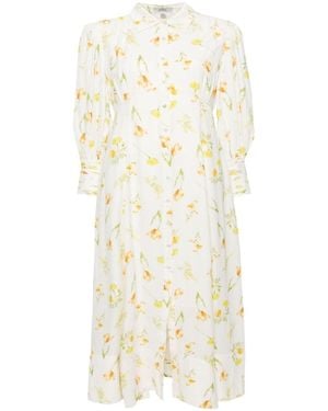 We Are Kindred Juliet Collar Maxi Shirt Dress - Natural