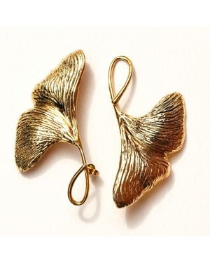 V.n.v. Ginkgo Biloba Earrings - Metallic