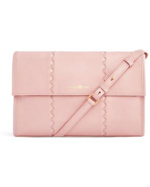 Orange Cube Mosaic Messenger Bag - Pink