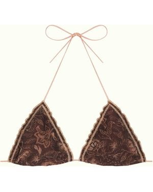 Camila Ctg Lanzarote Rizo Bikini Top - Brown