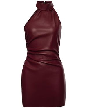 Lika Bordeaux Mini Dress - Red