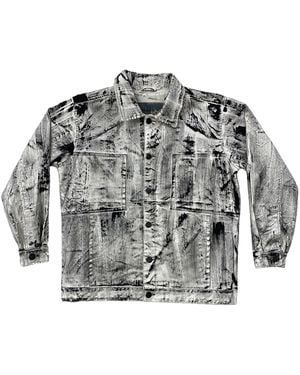 Zasta Studio Color Palette Raw Denim Oversized Jacket C Three - Gray