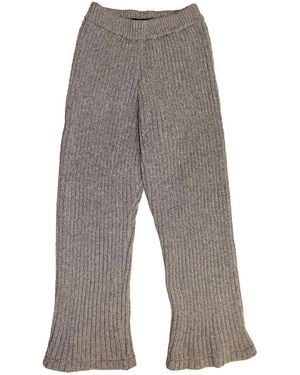 Maison Bogomil Ribbed Knit Trousers - Grey