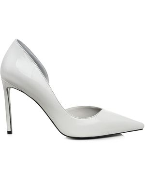 Ginissima Samantha Asymmetric Cut Out Pumps - White