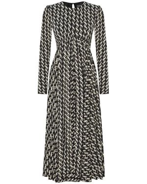 Exquise Neutrals Regular Tie Detailed Stretch Knit Midi Ayanne K. Dress - Black